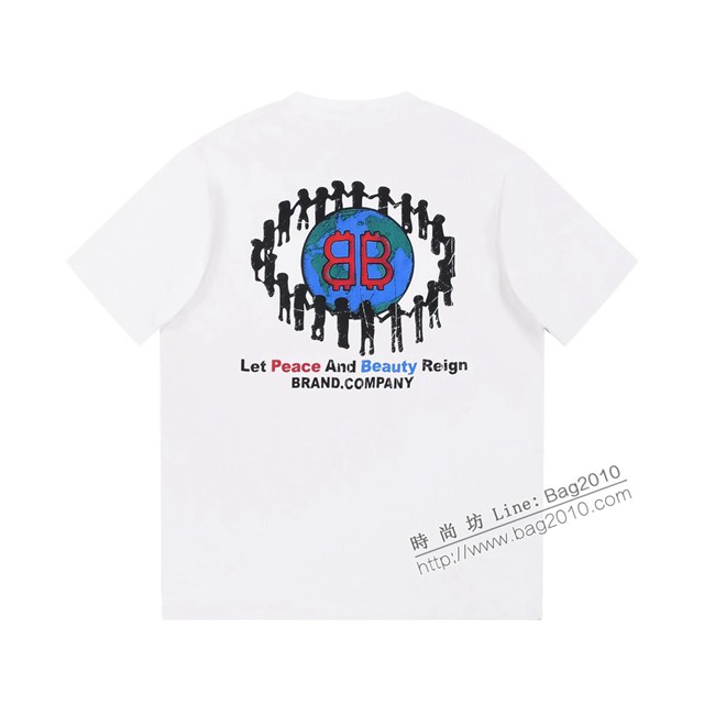 Balenciaga專櫃巴黎世家2023SS新款印花T恤 男女同款 tzy2939